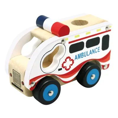 Bino Dřevěné auto ambulance