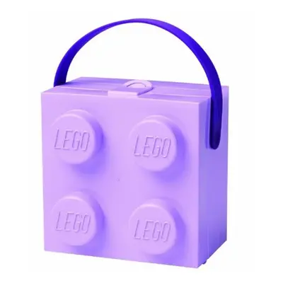 LEGO box s rukojetí - fialová