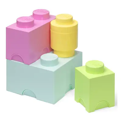 LEGO® úložné boxy Multi-Pack 4 ks - pastelové