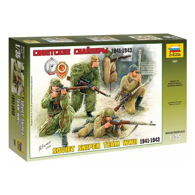 Model Kit figurky 3597 - Soviet Sniper Team (1:35)