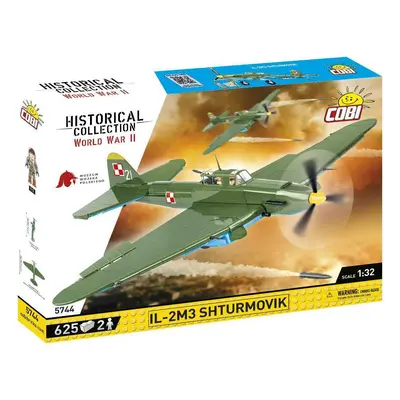 Cobi 5744 II WW Iljušin Il-2 Šturmovik, 1:32, 636 k, 2 f