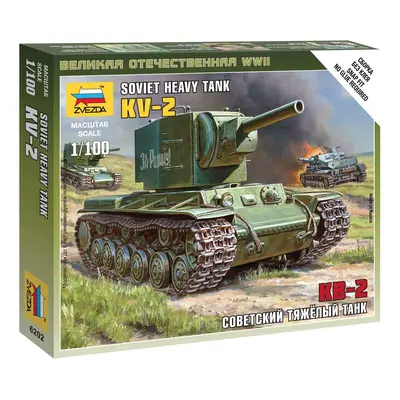 Wargames (WWII) tank 6202 - Soviet Tank KV-2 (1: 100)