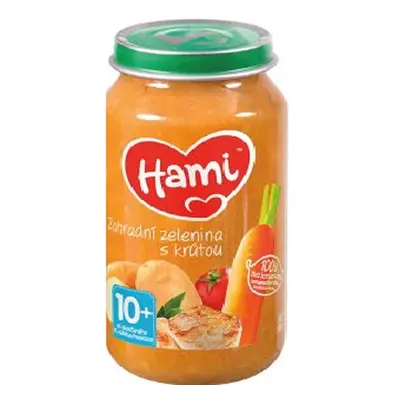 HAMI Zahradní zelenina s krůtou (250 g) - maso-zeleninový příkrm