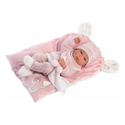 Llorens 73860 NEW BORN HOLČIČKA - realistická panenka miminko s celovinylová tělem - 40cm