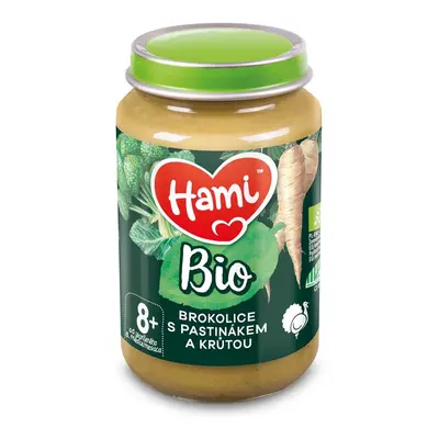 HAMI Příkrm Maso-zeleninový Brokolice s pastinákem a krůtou BIO 190 g, 8m+