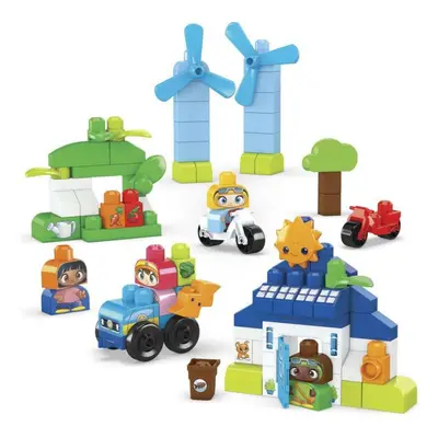 Mattel Mega bloks zelené město postav a uč se eko dům HCG36