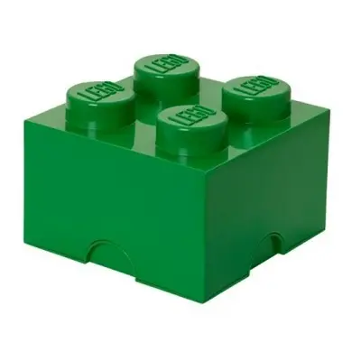 LEGO® úložný box 4 - tmavě zelená 250 x 250 x 180 mm