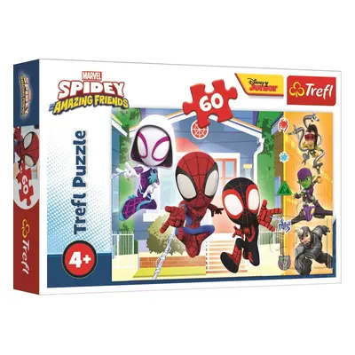 Trefl puzzle 60 dílků - Ve světě Spideyho