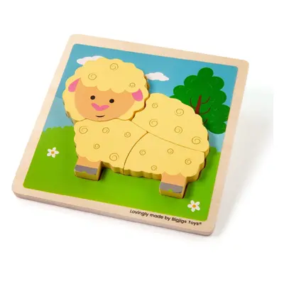 Bigjigs Toys Vkládací puzzle Ovečka