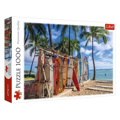 Trefl Puzzle 1000 - Pláž Waikiki, Hawai