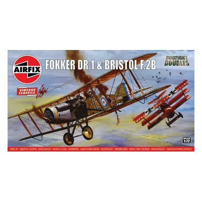 Classic Kit VINTAGE letadlo A02141V - Fokker DR1 Triplane & Bristol Fighter Dogfight Doubl