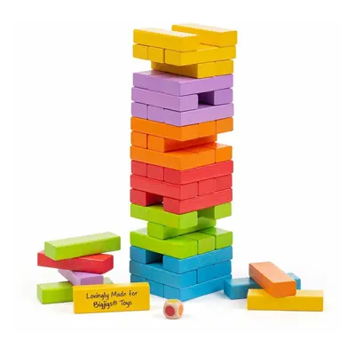 Bigjigs Toys Barevná Jenga