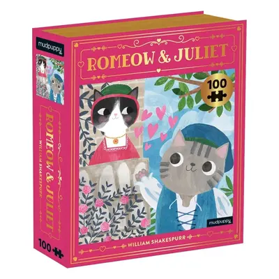 Mudpuppy Puzzle Romeow & Juliet Bookish Cats 100 dílků