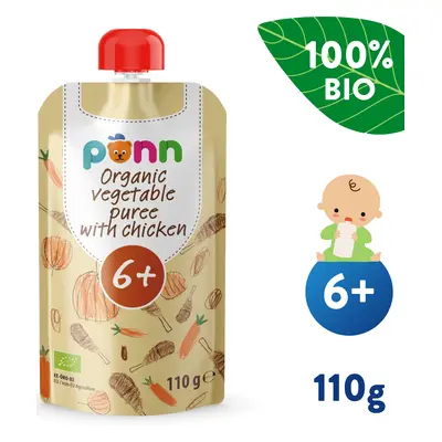 SALVEST Ponn BIO Kuřátko se zeleninovým pyré (110 g)