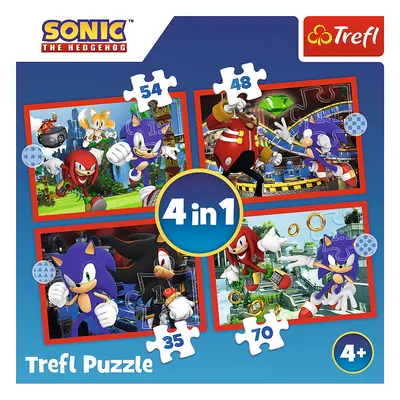 Trefl Puzzle 4v1 - Sonicova dobrodružství / SEGA Sonic The Hedgehog