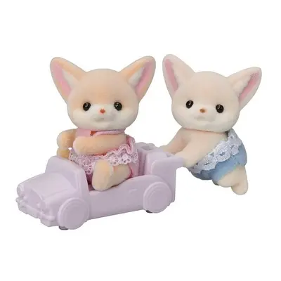 Sylvanian family Dvojčata lišky Fenek s autíčkem