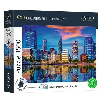 Trefl Prime puzzle 1500 UFT - Panorama města: Odraz velkoměsta, Perth,Australia