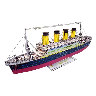 Woodcraft Dřevěné 3D puzzle Titanic