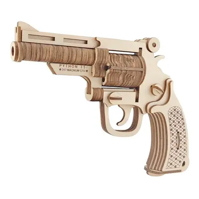 Woodcraft Dřevěné 3D puzzle Revolver M19