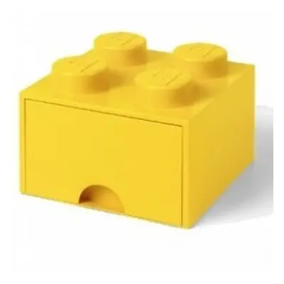 LEGO® úložný box 4 - se zásuvkou žlutá 250 x 250 x 180 mm