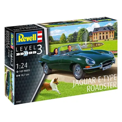 Plastic modelky auto 07687 - Jaguar E-Type Roadster (1:24)