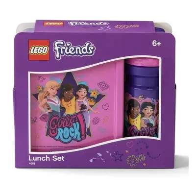 LEGO® Friends Girls Rock svačinový set (láhev a box) - fialová