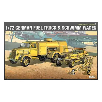 Model Kit military 13401 - GERMAN FUELTANK & SHIWIMM (1:72)