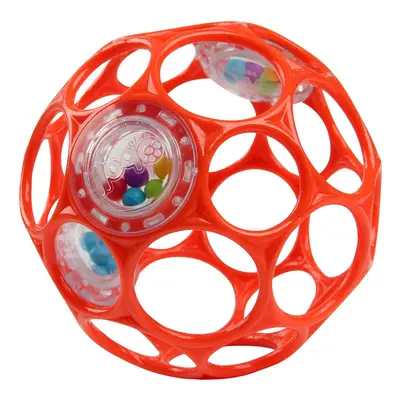 OBALL Hračka Oball RATTLE 10 cm oranžová