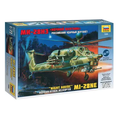 Model Kit vrtulník 7255 - MIL MI-28N Russian Helicopter (1:72)