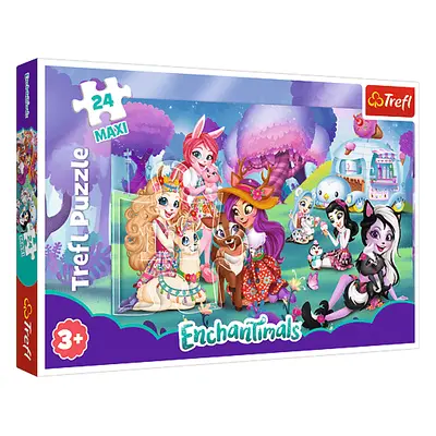 Trefl Puzzle 24 Maxi Cheerful Enchantimals world / Mattel Enchantimals