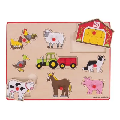 Bigjigs Toys Vkládací puzzle Farmářský statek