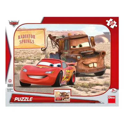 Dino CARS: BLESK & BURÁK 12 deskové tvary Puzzle