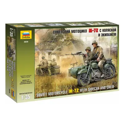 Model Kit figurky 3639 - Soviet WWII Motorcycle M-72 (1:35)