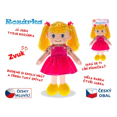 Panenka Rozárka 35cm česky mluvící blondýnka