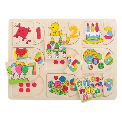 Bigjigs Toys Obrázkové počítací puzzle