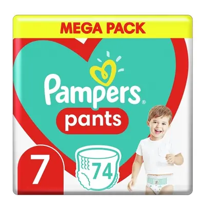 PAMPERS Pants 7 (17 kg+) 74 ks Mega pack - plenkové kalhotky