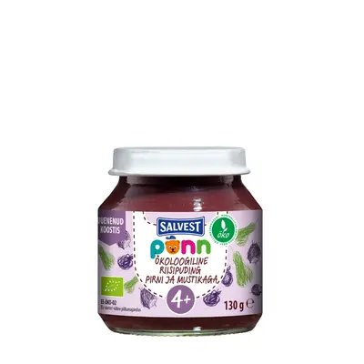 SALVEST Ponn BIO Pyré hruškovo-borůvkové s jáhlem 130 g