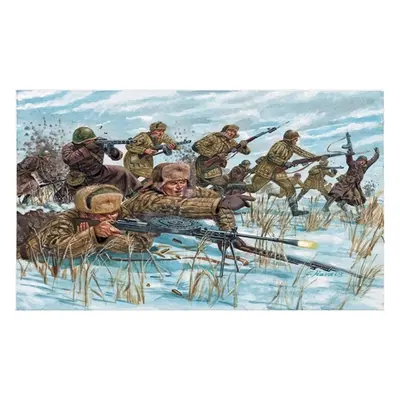 Model Kit figurky 6069 - WWII -RUSSIAN Infantry (WINTER UNIF) (1:72)