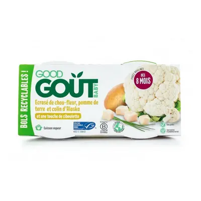 2x GOOD GOUT BIO Treska pestrá s květákem a brambůrky 190 g