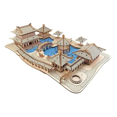 Woodcraft Dřevěné 3D puzzle Zahrady Suzhou