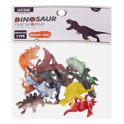 Zvířátka figurky dino 12 ks set 5 cm