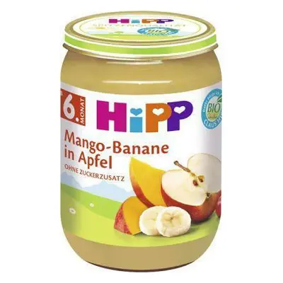 HiPP BIO Jablka s mangem a banány, 190 g