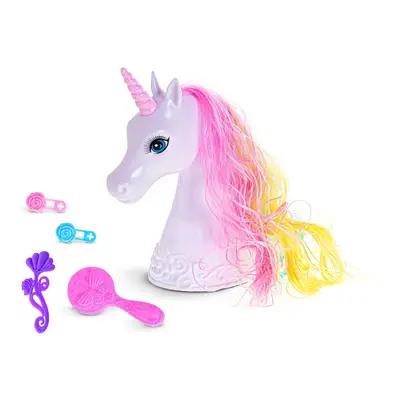 Unicorn česací hlava 20cm s doplňky