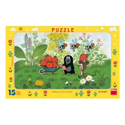 Dino KRTEK na výletech 15 deskové Puzzle