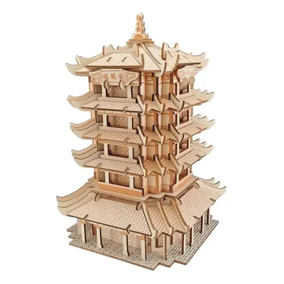 Woodcraft Dřevěné 3D puzzle Yellow Crane Tower