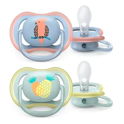 Philips AVENT Dudlík Ultra air obrázek 0-6m chlapec (papoušek) 2 ks