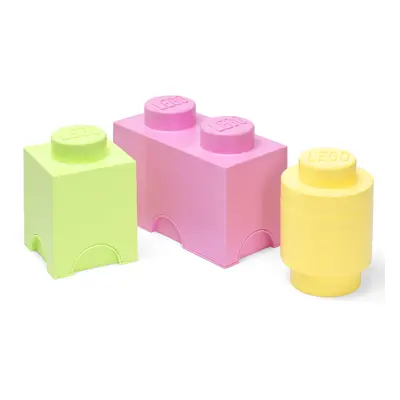 LEGO® úložné boxy Multi-Pack 3 ks - pastelové