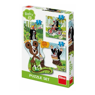 Dino Krtek na louce 3-5 baby Puzzle set NOVÝ