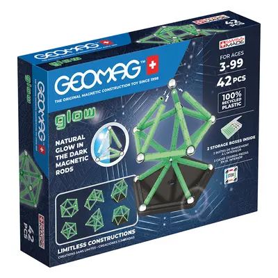 Geomag Glow recyklováno 42 kusů