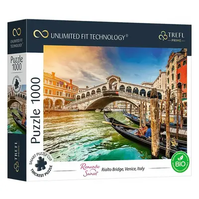 Trefl Prime puzzle 1000 UFT - Romantický západ slunce: Most Rialto v Benátkách, Itálie